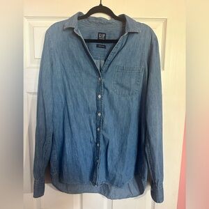 GAP Blue Button Down Shirt Classic Denim